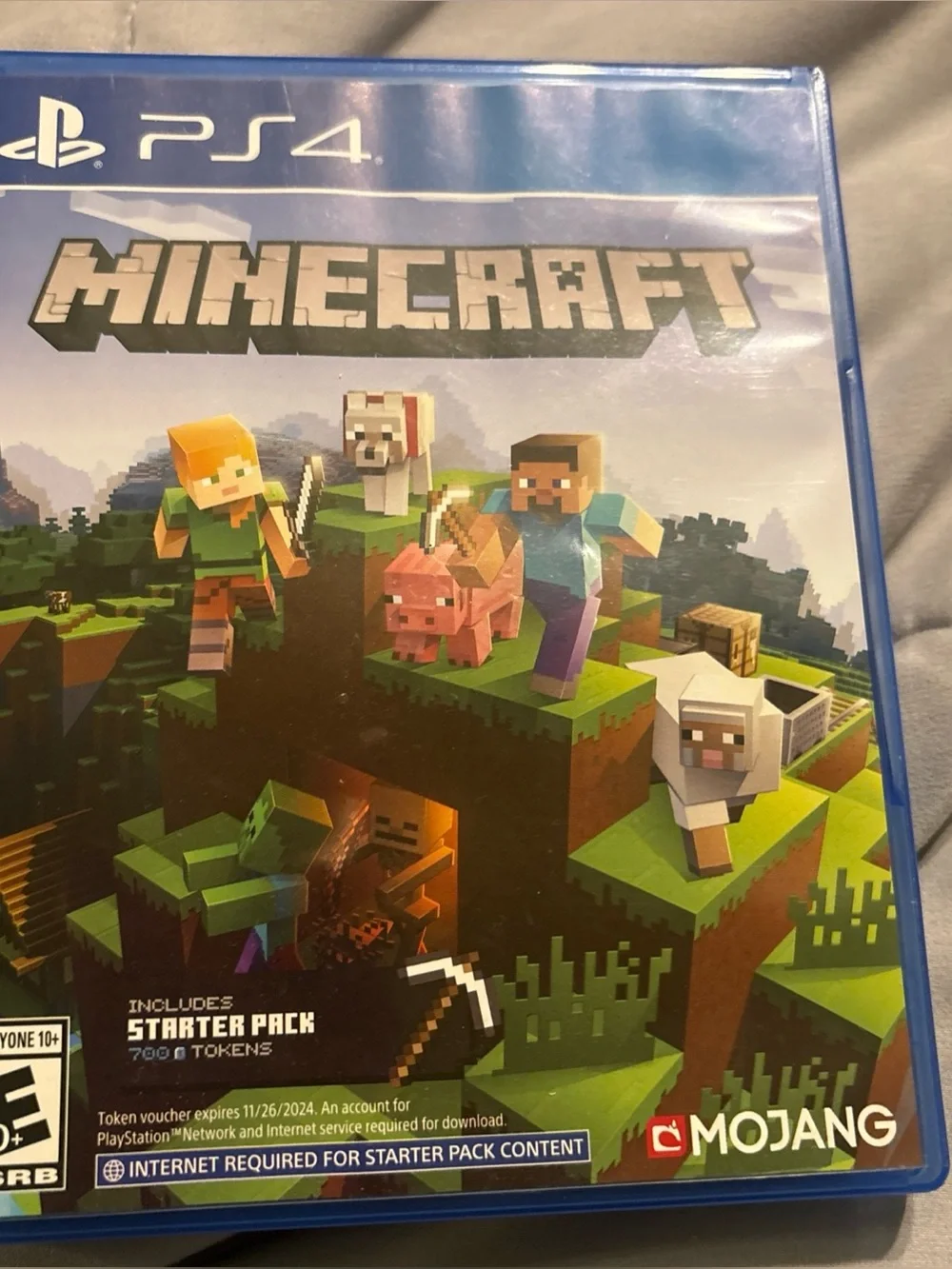 Mojang Minecraft (PS4) Video Game - Blue Case